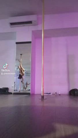 Working on my pole moves