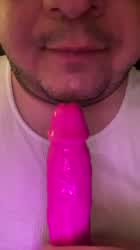 I love to gag on my toy. But I want to gag on the real thing. West side 216