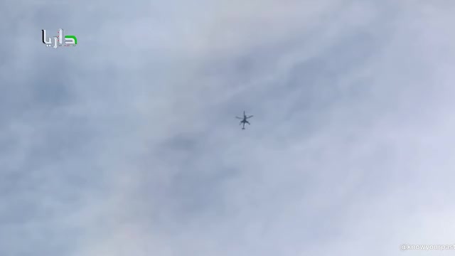 Syrian Mi-24 drops four bombs over Daryya