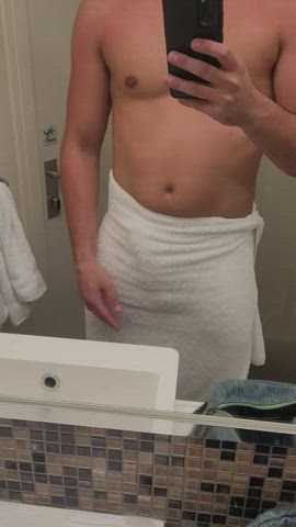 slight towel bulge