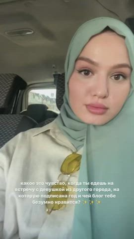 clothed hijab model solo clip