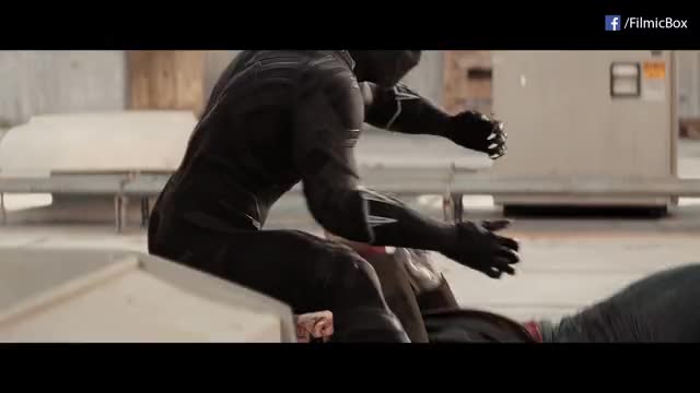 Black Panther vs Bucky / Chase Scene | Captain America Civil War (2016) Movie Clip