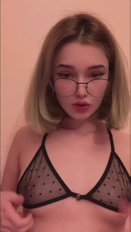 18 Years Old Babe Blonde Booty Cute Solo Teen Tits clip