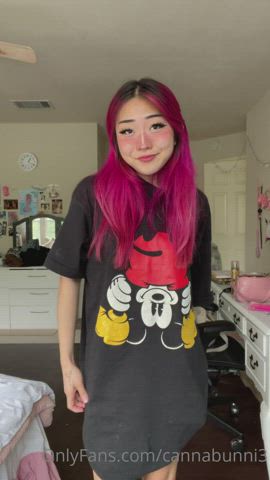 18 years old asian cute freckles redhead t-shirt tattoo tiktok clip