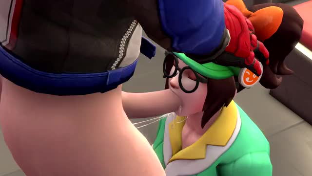 Mei's sloppy blowjob