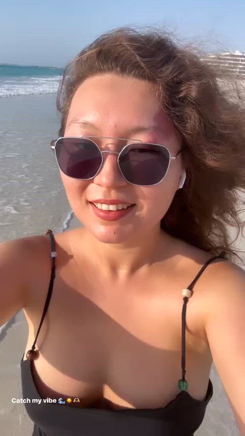 asian beach big tits kazakhstan non-nude clip