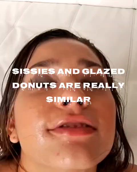 bukkake caption cum in mouth cumshot facial sissy sissy slut whore cumslut sissycaption