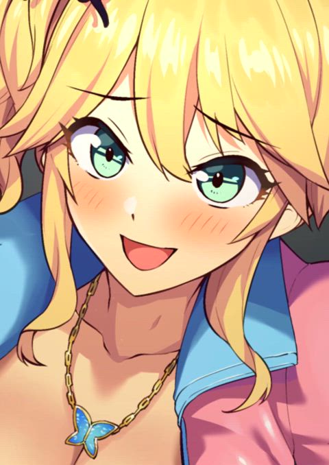animation anime big tits blonde cleavage cute hentai huge tits natural tits rule34