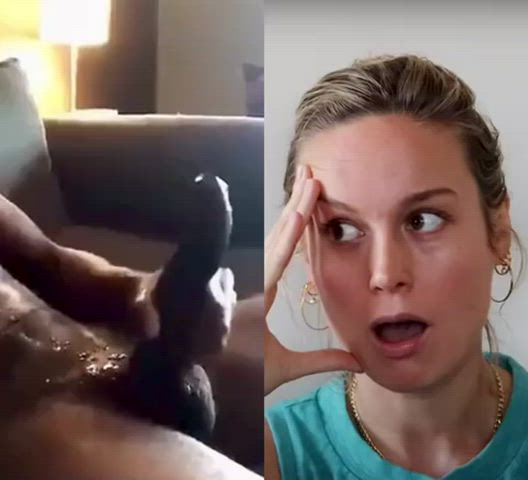 Bri Larson can’t believe how much he nutted for her - Celebrity White Girl BBC