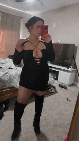 Got a new outfit and can’t wait to wear it for our couples meet 😈 do you like