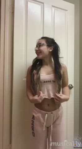 dancing latina petite see through clothing teen clip