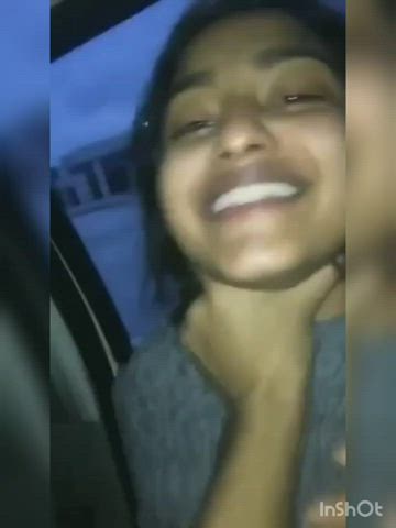 Sexy cute girl enjoying with her BF in car 😍😘💦 Link in comment ⬇️