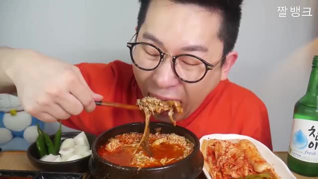 가르마마_얼큰닭개장(spicy chicken soup) 만들어 요리 먹방-4
