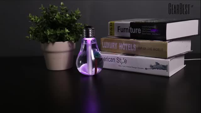 7 Colors Changes Night Light Bulb Humidifier - GearBest.com