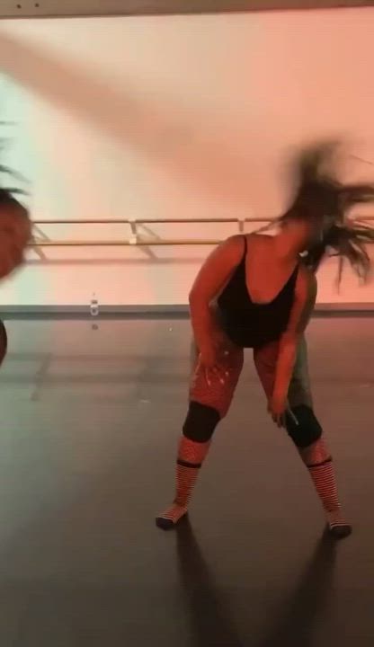 Ass Booty Dancing Ebony Fishnet Thick clip