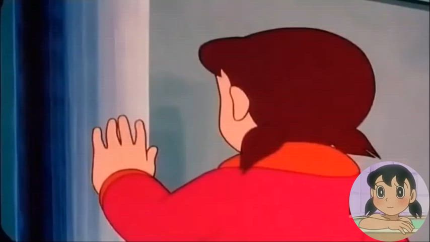 Shizuka undressing infront of Nobita