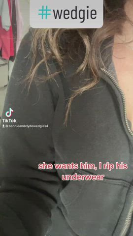 tiktok underwear wedgie clip