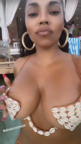 boobs ebony tease tits clip