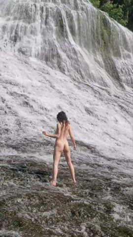 Naughty Nymph-O shaking her ass all over nature's playground💦🧚‍♀️😋
