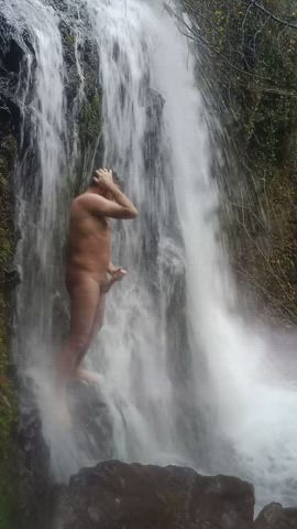 erection exhibitionism male masturbation masturbating nudist nudity outdoor underwater