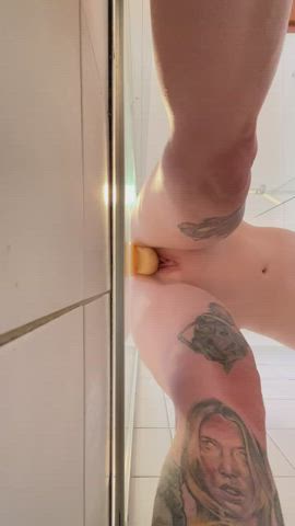 Dildo Masturbating Shower clip