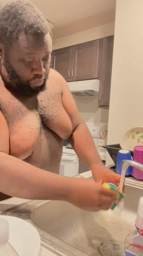 kitchen naked nudist clip