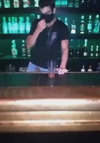 How the bartender gets more customers...