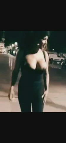 boobs braless flashing nipple nipples public tits clip