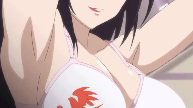 anime big tits bikini bouncing tits ecchi clip