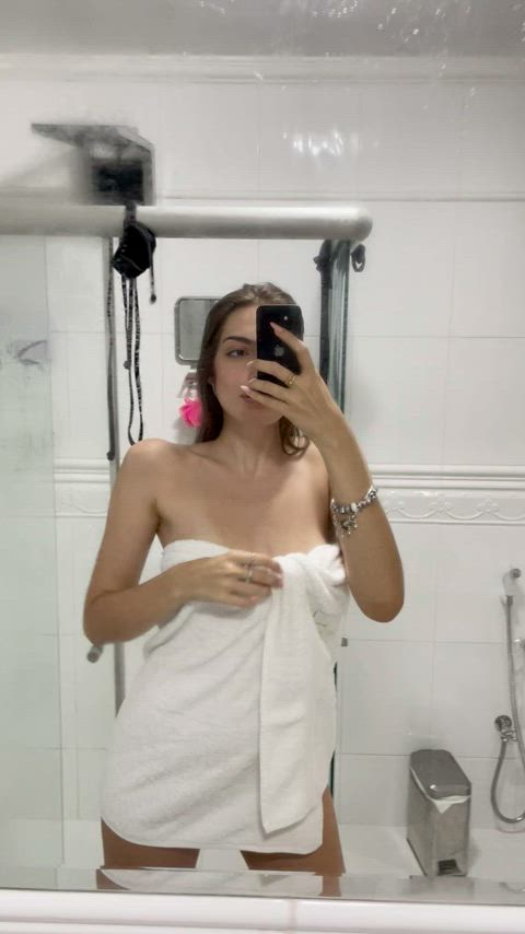 naked shower towel clip