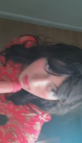 crossdressing dildo lipstick sissy solo clip