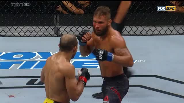 José Aldo just ripped apart Jeremy Stephens insides! What a punch leading to the
