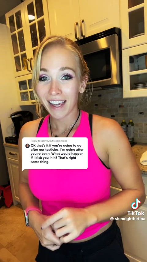 amateur ballbusting big tits boobs tits clip