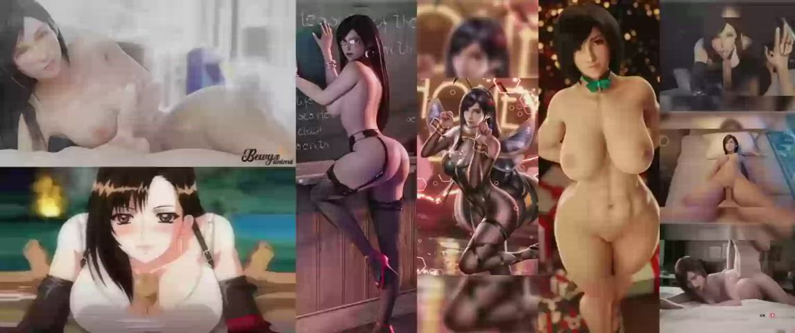 Caption Compilation Hentai Rule34 Split Screen Porn Tifa Lockhart clip