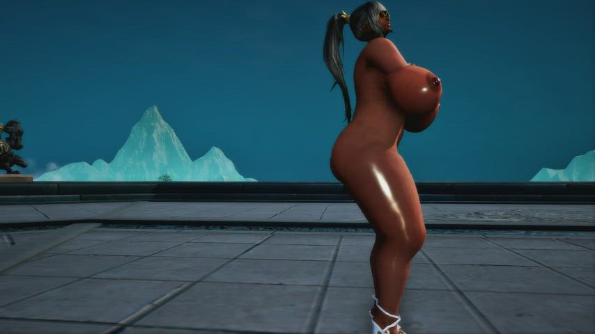 animation big ass big tits ebony nsfw clip