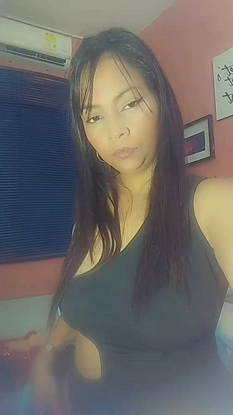 big tits boobs camgirl latina lingerie natural tits sensual tits webcam clip