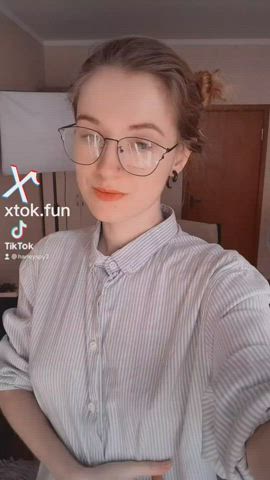 TikTok Strip Glasses Tattoo Small Tits Tits clip