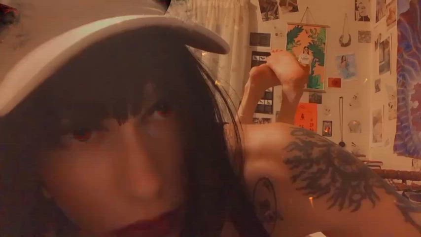 amateur bangs cute egirl emo femboy goth lili vidhi socks tattoo tattooed tgirl tiktok