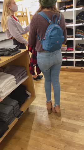 Pissing yourself in front of a shop assistant