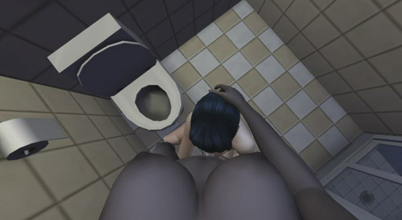 3D Asian BBC BBW Bathroom Futanari clip