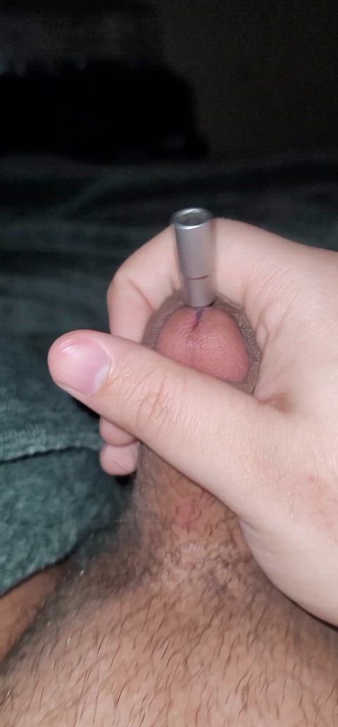 I love sticking around things in it to find what makes me cum the fastest.