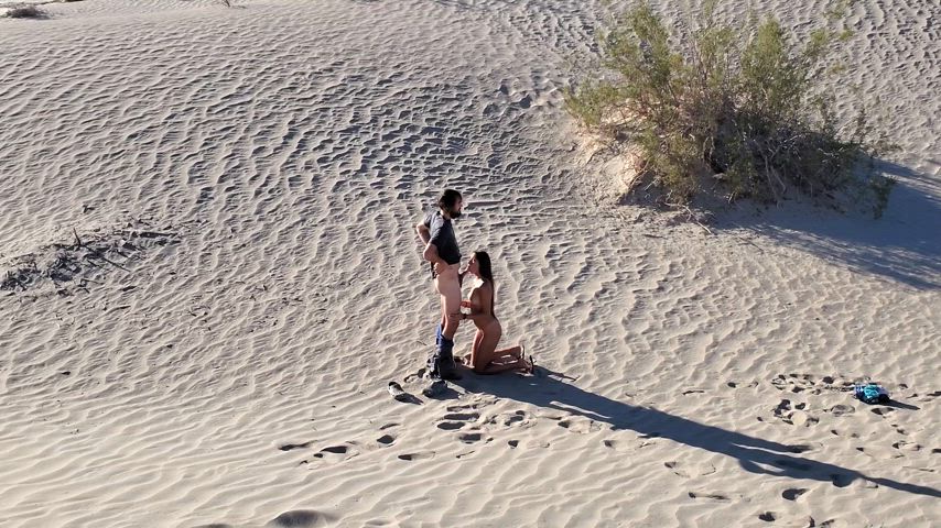 Gave my partner's best friend a BJ at the Sand Dunes