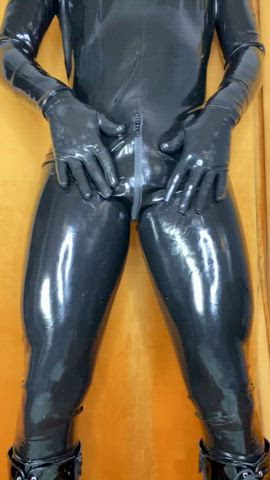 Being in latex makes My bulge much bigger...