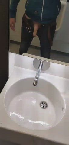 big dick public toilet clip