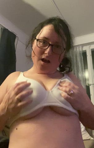 Could you describe my boobies in one word?