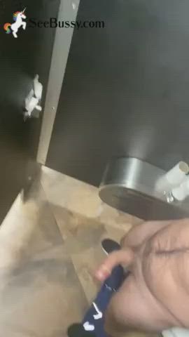 bathroom big dick cock cum cumshot clip