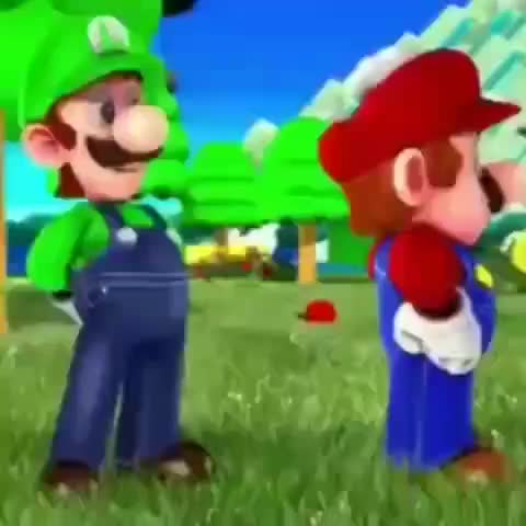 MAX NUT! Luigi expands dong on mario.