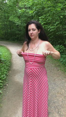 taking my titts out in a public park Flashing Public Tits Porn GIF by fionagreymilf