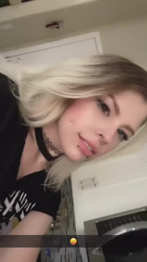 alt blonde girls model nsfw onlyfans pierced pretty tongue white girl clip