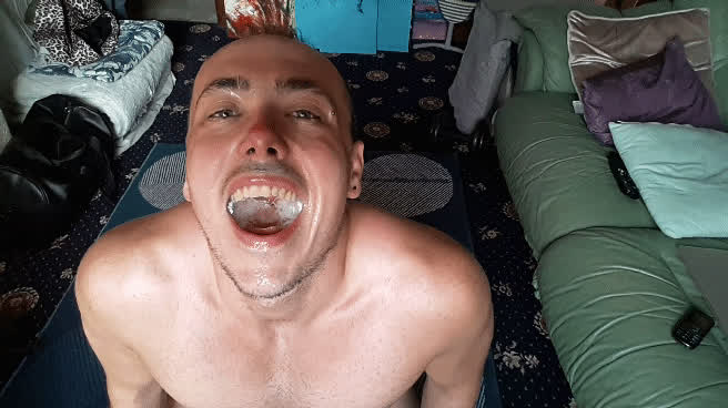 Bukkake Cum In Mouth Facial clip